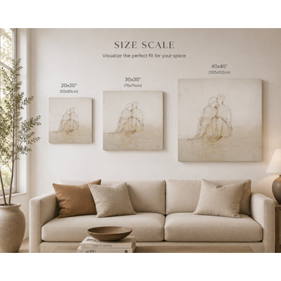 Art mural sur toile «Quiet Together»
