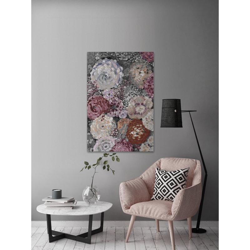 Peony Punch - Wrapped Canvas Painting, 61cm H x 41cm W x 3.81cm D
