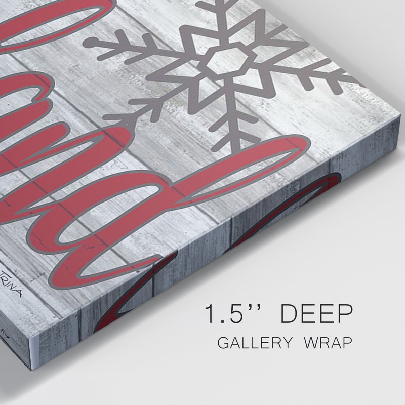 Toile tendue avec châssis de qualité supérieure Winter Wonderland - prête à être accrochée, H 50 po x l 20 po x P 1 po