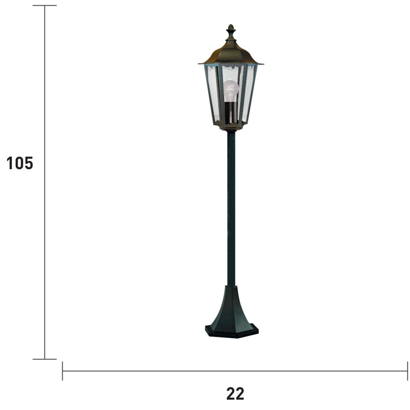 Djanira Transparent Lamp Post (Full)