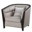 Fauteuil demi-tonneau de 37 po de largeur