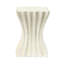 Table d'appoint, en forme de vague, couleur brun antique, eau, aucun assemblage requis, H 23,33 po, L 16,5 po, l 16,44 po, peut contenir divers articles, table en oxyde de magnésium d'une capacité de 200 lb