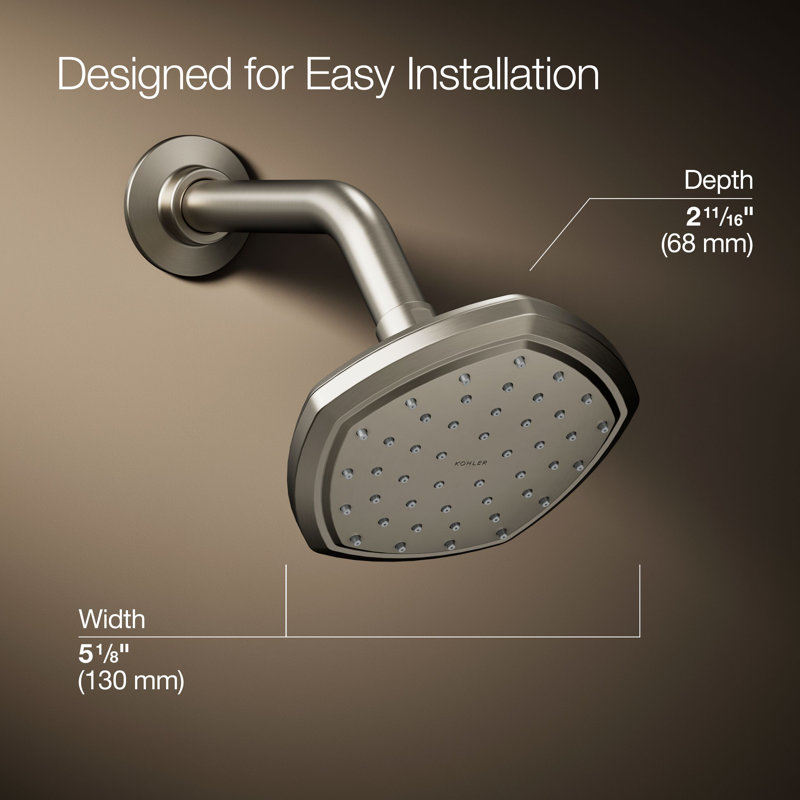 Occasion Full/Standard Fixed Shower Head, Vibrant Brushed Nickel