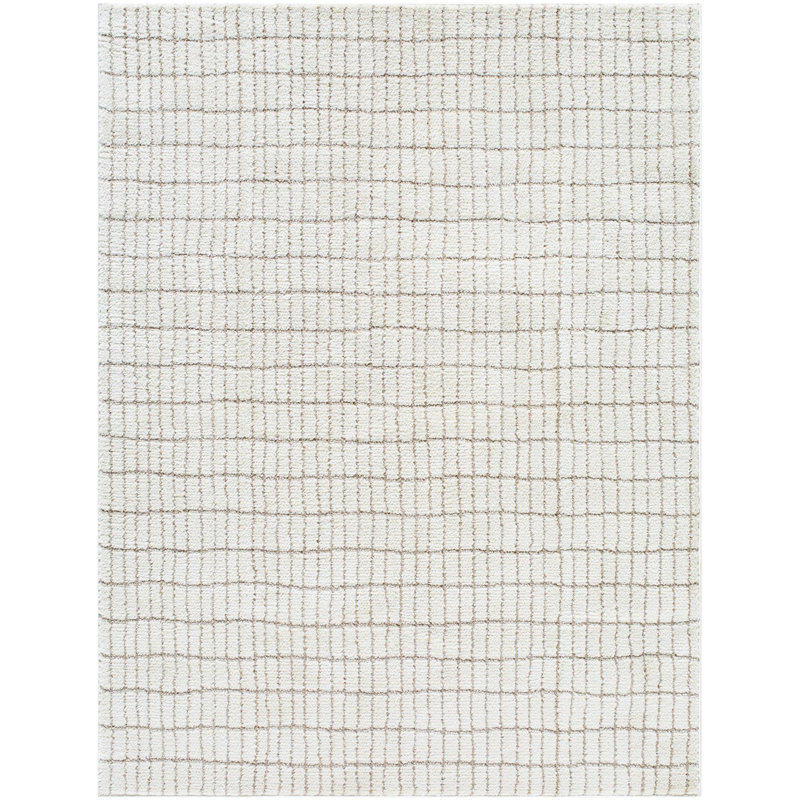 Our PNW Home x Livabliss Boho Scandi High Pile Ivory Area Rug, Rectangle 10' x 14'