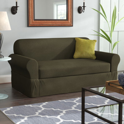 Ultra-Soft Stretch Box Cushion Sofa Slipcover