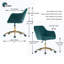 Maxton Velvet Office Chair-1345403506-1411415259