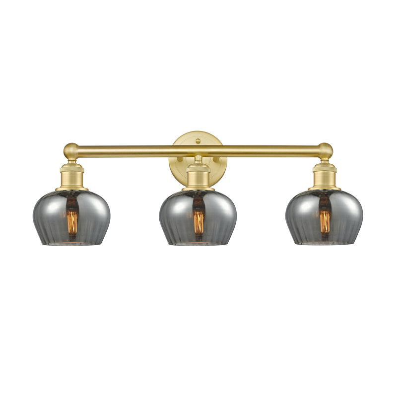 Noille 3 - Light Dimmable Vanity Light, Plated Smoke, Satin Gold