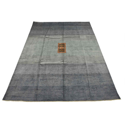 Eurick One-of-a-Kind 8'1'' X 10'2'' New Age Wool Area Rug Blue