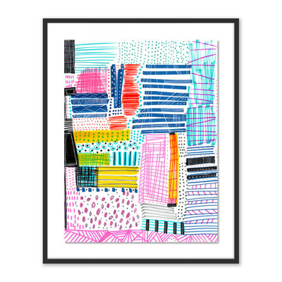 Stacks Of Patterns Print by Melanie Biehle
