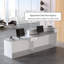 Bureau de réception élégant et ergonomique avec rangement spacieux et système de glissement silencieux-1891421793