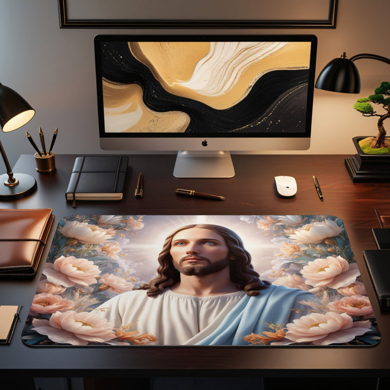 Polyester Desk Pad, 14.4x12.1