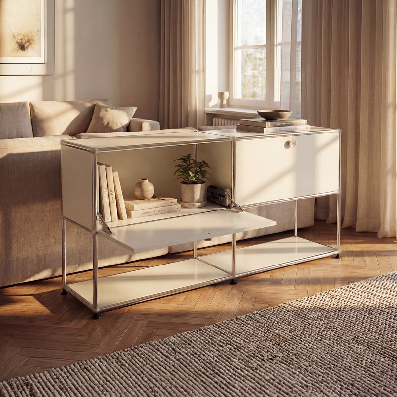 Armoire de rangement moderne, Blanc