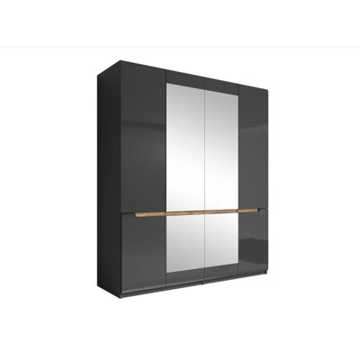 Bergeman 4 Door Manufactured Wood Wardrobe