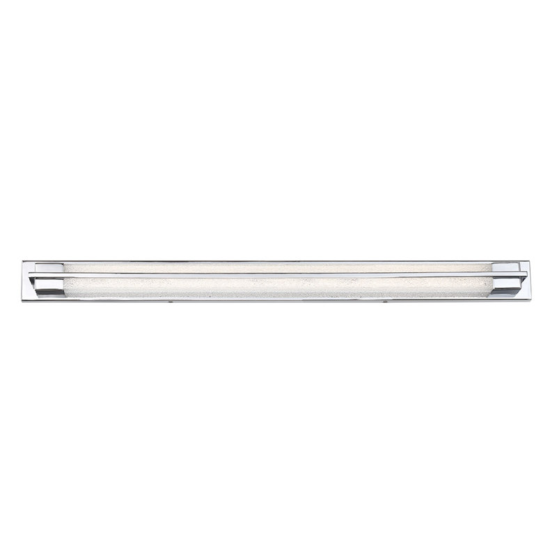 Ice Dimmable LED Vanity Light With Sparkling Glass Diffuser, 3" H x 37" W x 2.67" D