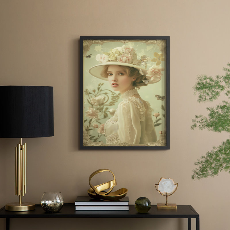 WOMEN Series CCCCL XXVI - reproduction encadrée de qualité supérieure - prête à être accrochée - aucun clou requis