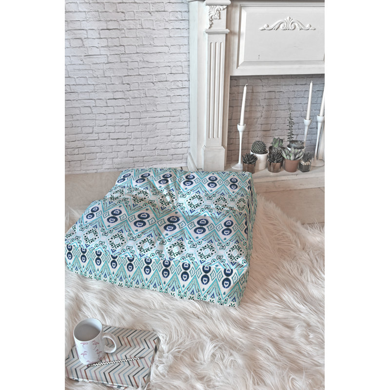 Ikat Floor Pillow, 26" x 26"