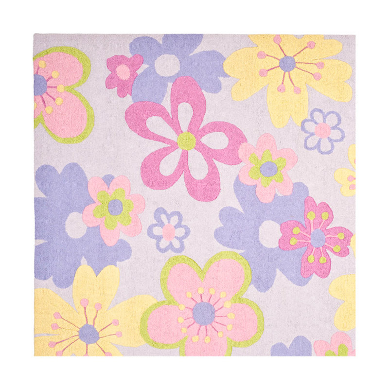Sighref Hand Tufted 80% Wool And 20% Cotton Rug, Square 5'