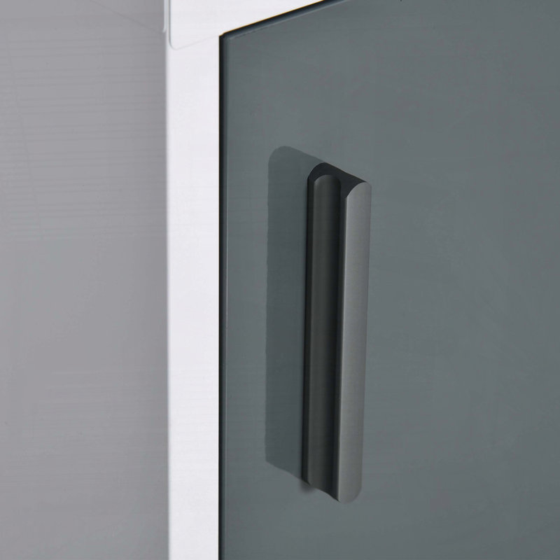 Armoire à pharmacie avec porte verrouillable et tablettes kleankin, Gris