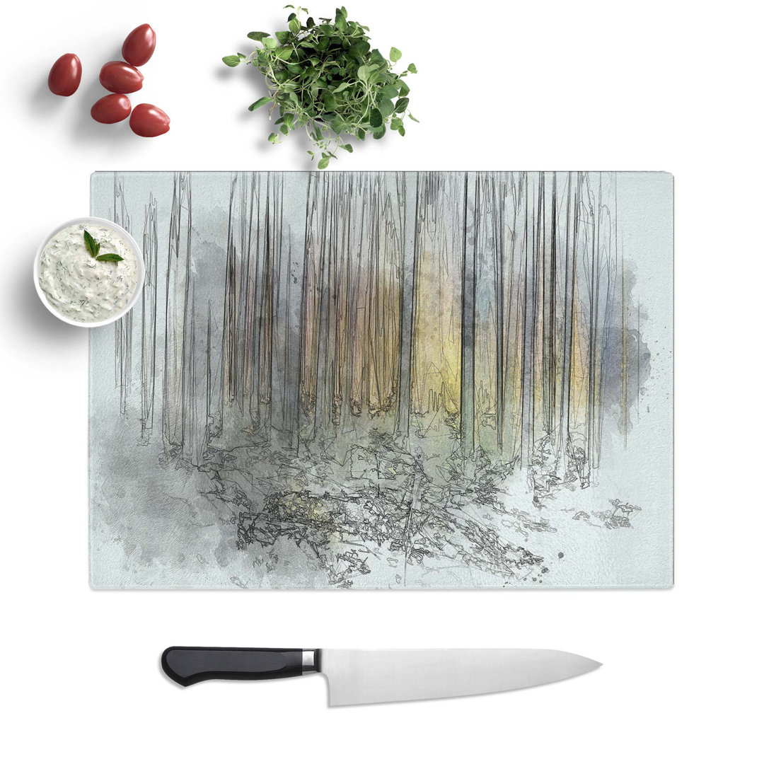 Glass Forest Dreams in Abstract Chopping Board