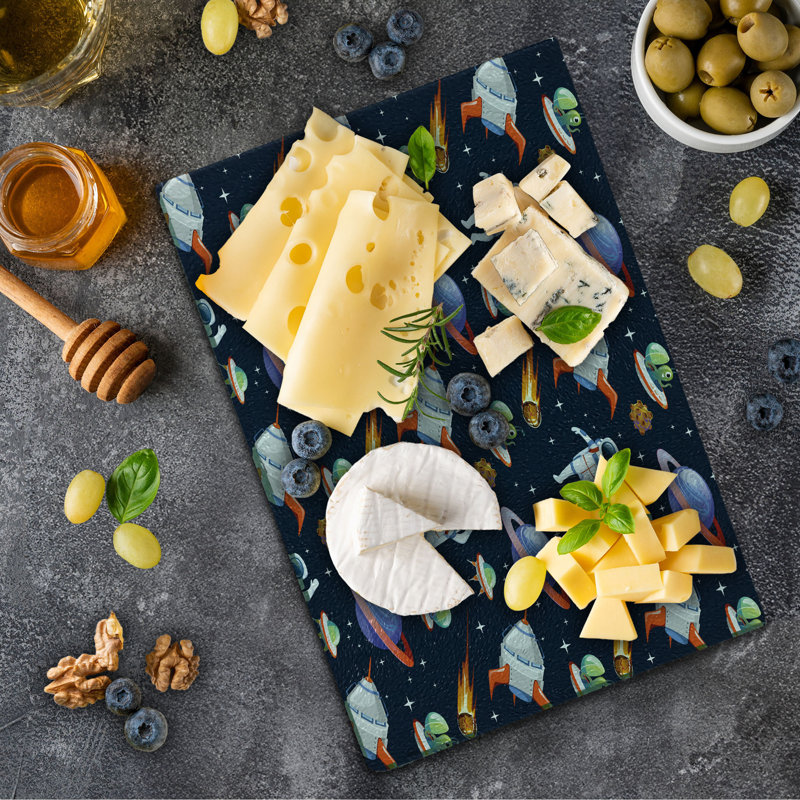 East Urban Home Glass Alien Cutting Board