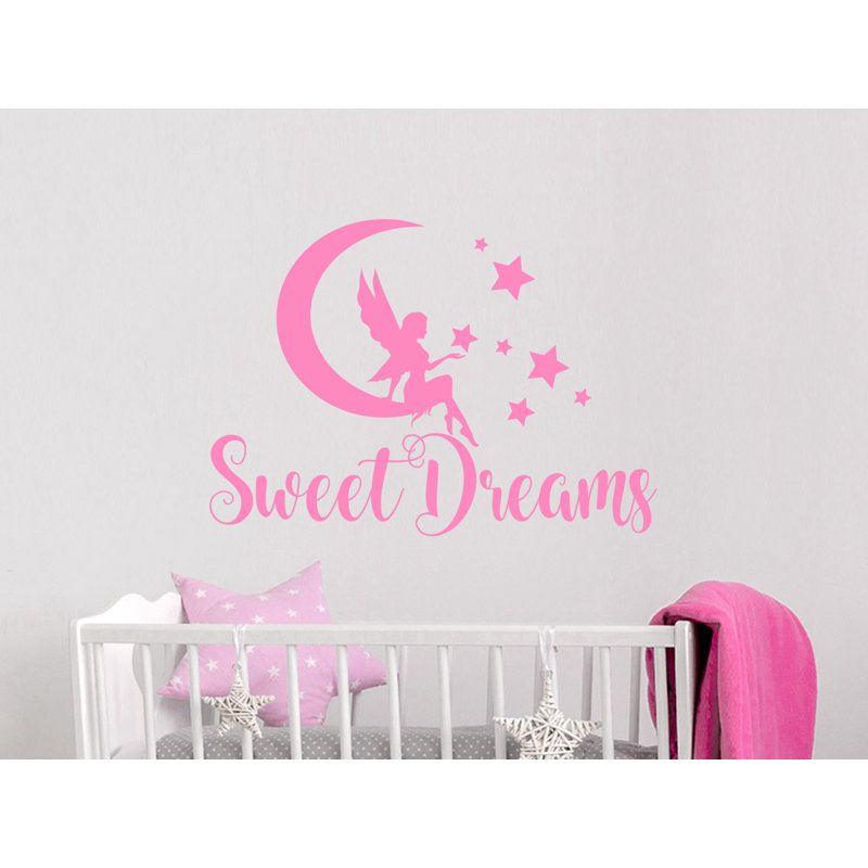 Décalcomanie murale lune rêves, Rose tendre