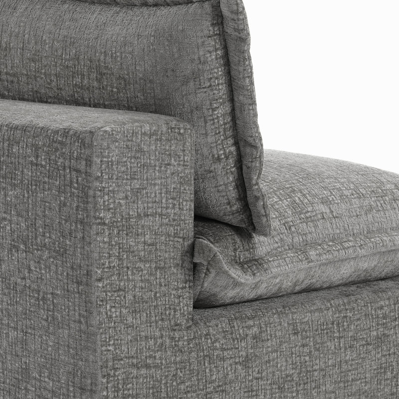 Upholstered Accent Chair, Grey