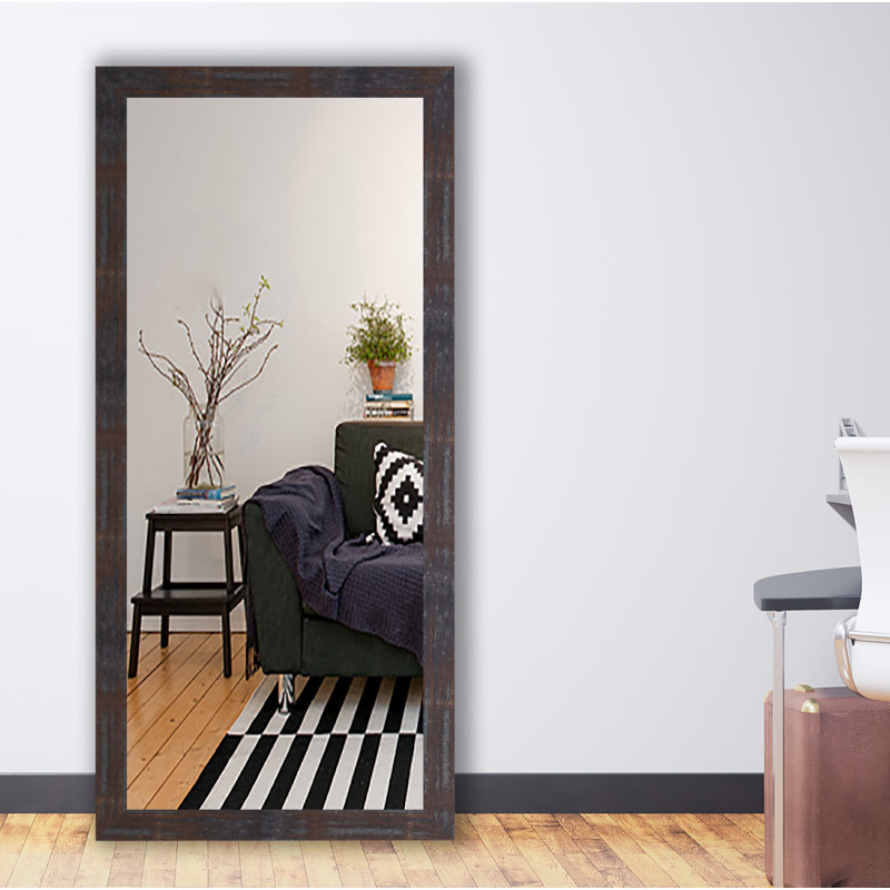 Solid Wood Flat Mirror, 66" H x 31" W