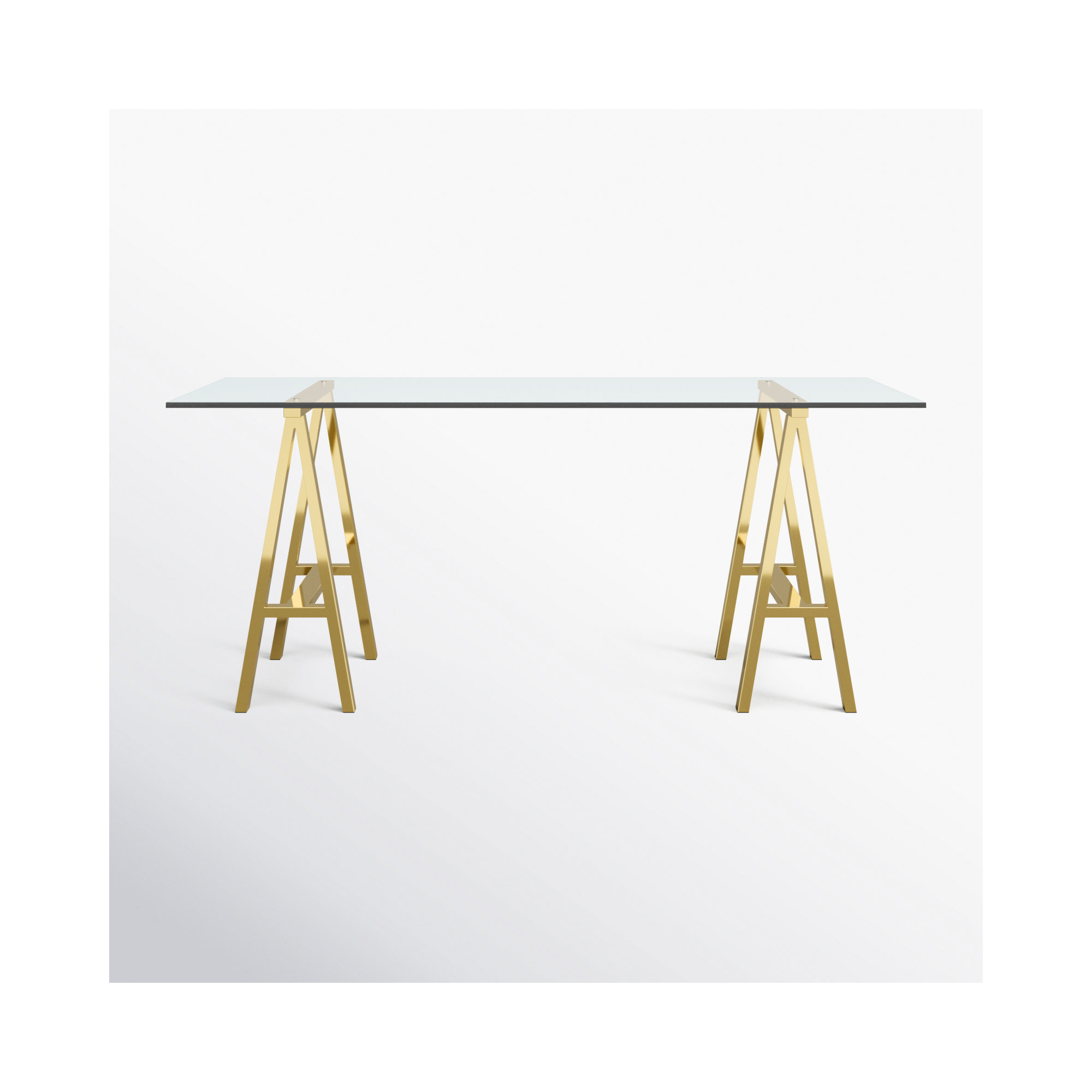 Dita Dining Table, 71W x 36D x 30H, Gold