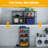 5-Tier Metal Storage Rack, Height-Adjustable, Can Be Split into Two Sections, Multi-Purpose Unit, Modern Industrial Style