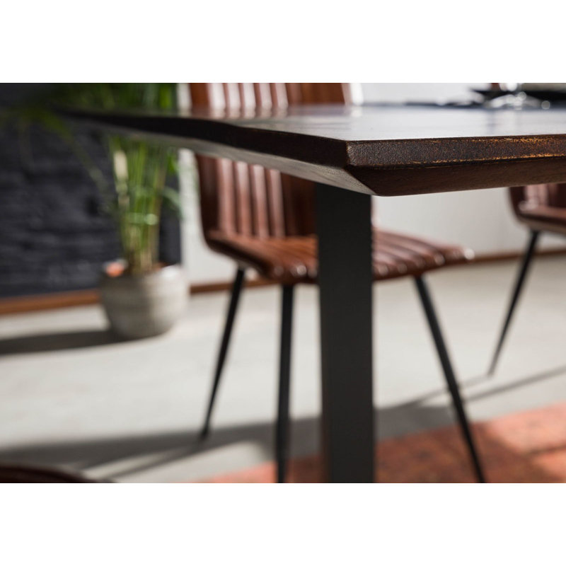 Dining Table, H76 x L220 x W100cm, Brown, Anthracite