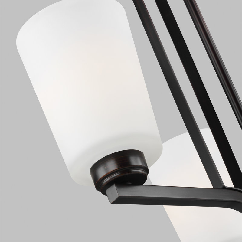 Lustre à trois lumières Franport de Génération Éclairage , Non, Sienne brûlée