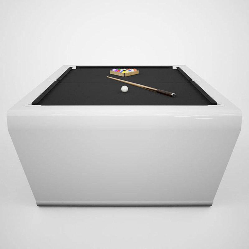 Table de billard blanche moderne 7 'en ardoise Sofia