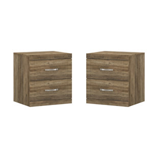 Avigail 2-Drawer Nightstand (Set of 2)