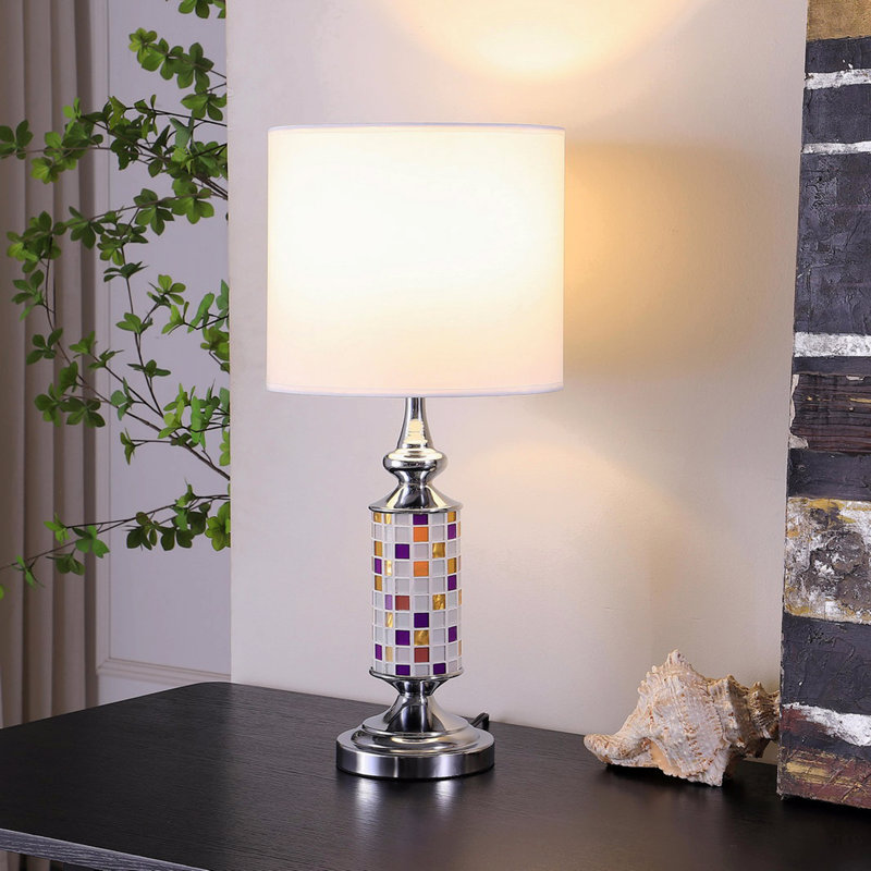 Lampe de table moderne 24 po Chrome