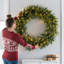 Faux Lighted Fir 100cm Wreath