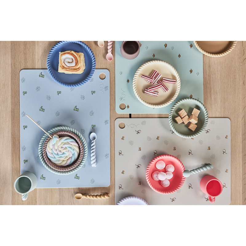 Theo Dino Silicone Rectangle Placemat