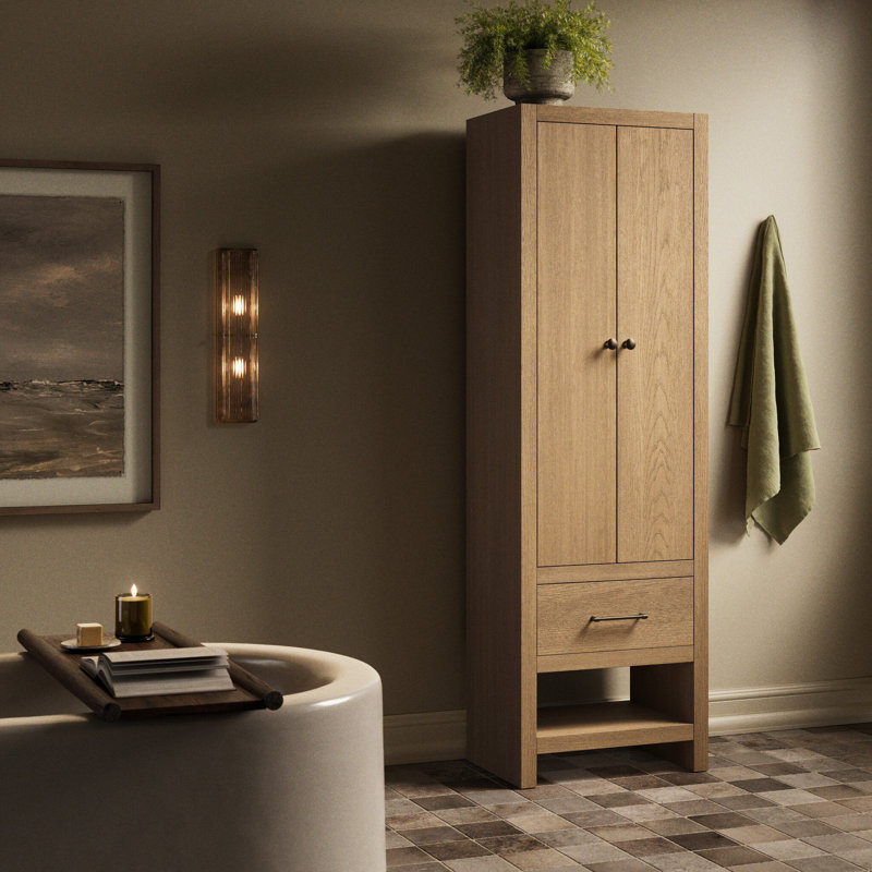 Rangement pour salle de bain Anthem, Satin Light Wash Oak