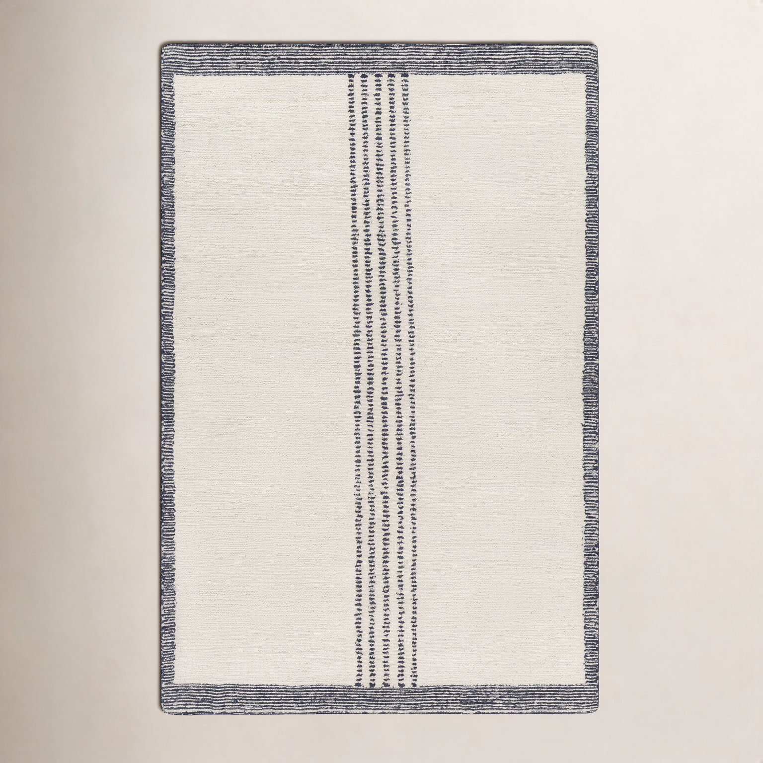 Kela Hand-Woven Striped Rug, Rectangle 2' x 3'