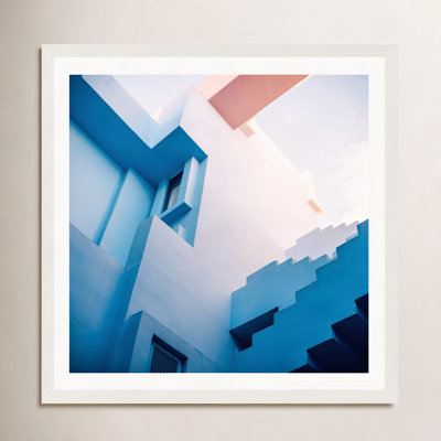Muralla Roja Blue And Pink Geo by Raisazwart