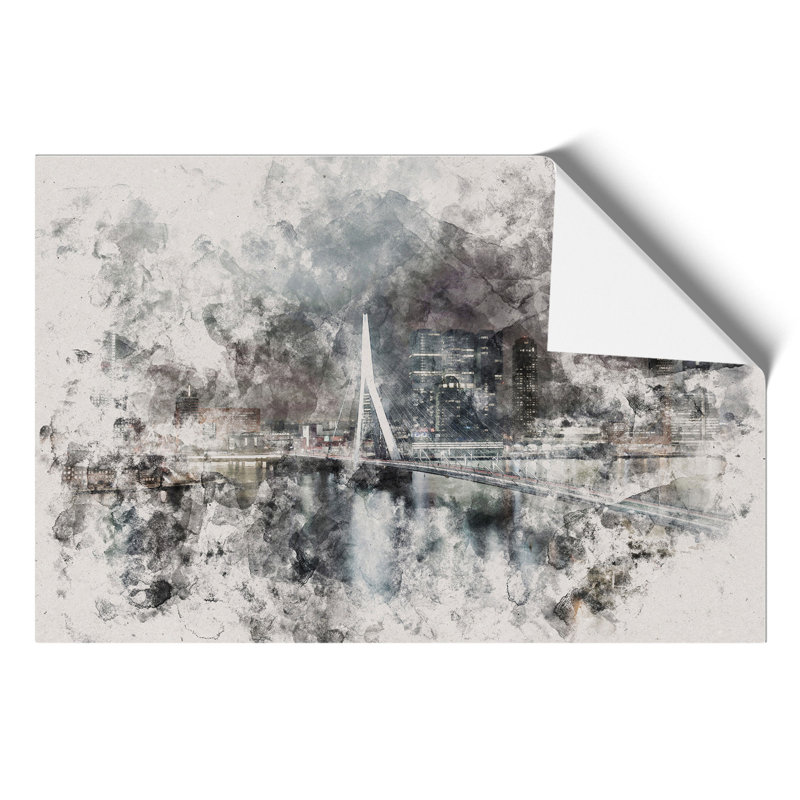 Rotterdam Skyline - No Frame Painting, 59cm H x 84cm W x 0.1cm D