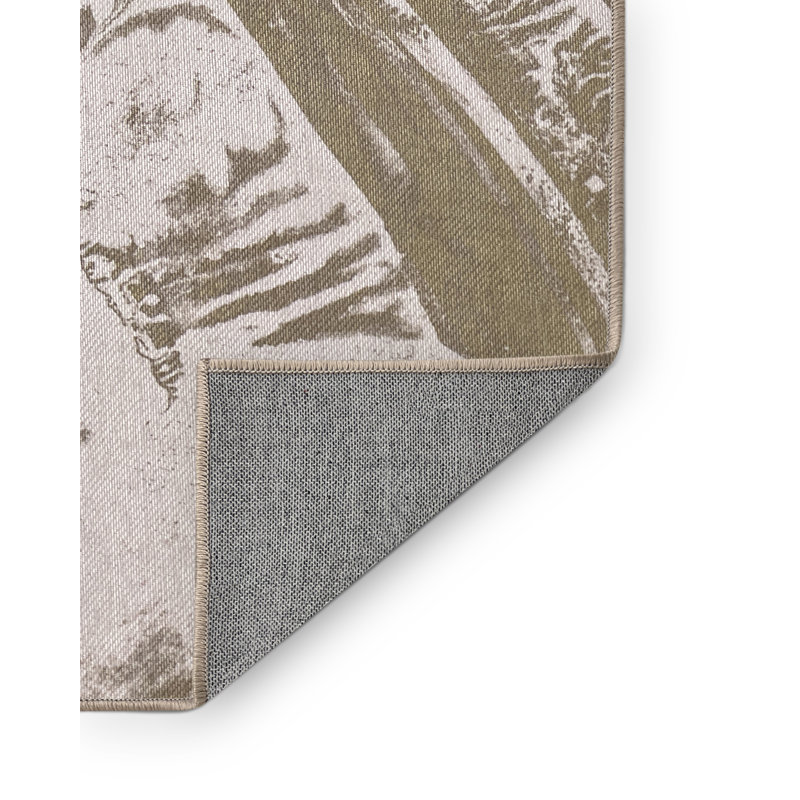 Ericjames Washable Abstract Indoor Rug, Rectangle 5' x 8'