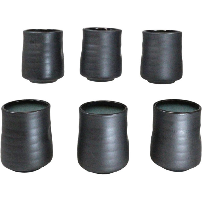 Paquet de 6 tasses à thé 9 oz en céramique Seikai