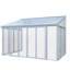 Housse de patio fermée 10 pi x 14 pi avec 3 portes coulissantes verrouillables