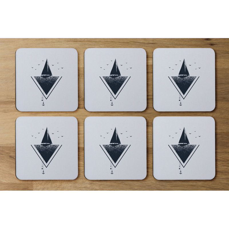 Square 6 Piece Coaster Set