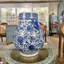 Blue and White Deer Handle Vase