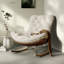 Chaise berçante moderne rembourrée