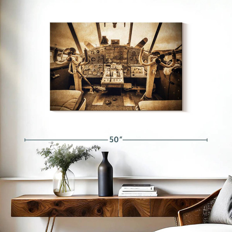Mehar Grunge Aviation, 24" H x 36" W