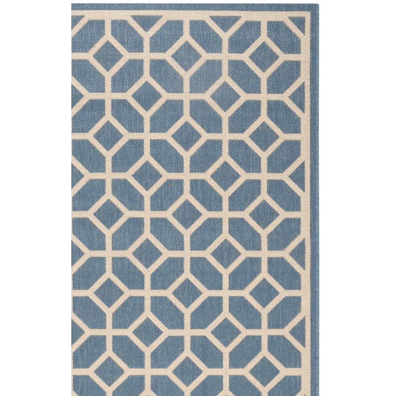 Tapis d'intérieur / extérieur à motif géométrique Cosper 100 Performance, Rectangle 5 pi 3 po x 7 pi 6 po