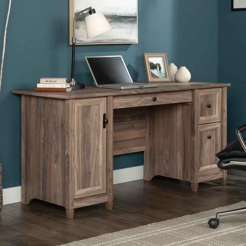 Computer Desk, Washed Walnut