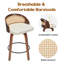 Tabouret de bar et de comptoir pivotant en similicuir-587073059-587073057